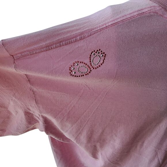 Platinum Plus Single Stitch Tee Shirt Womens Sz 4X Rhinestone Bunny Easter - Picture 3 of 6